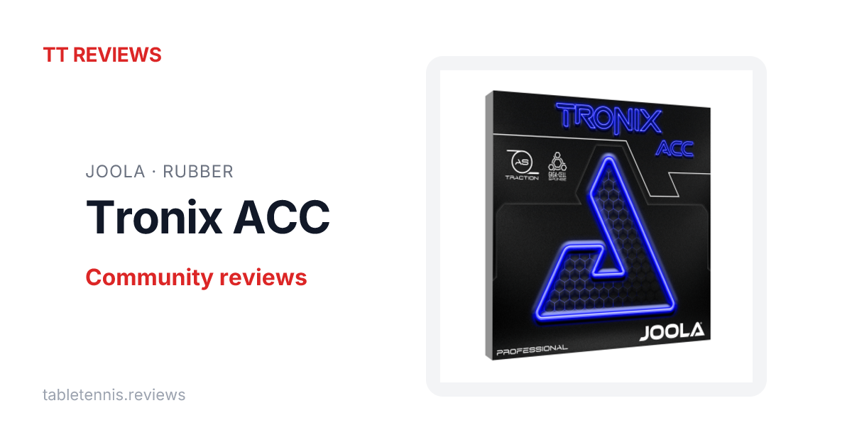 Joola Tronix ACC Review - Specs, Player Usage & Ratings | TT Reviews
